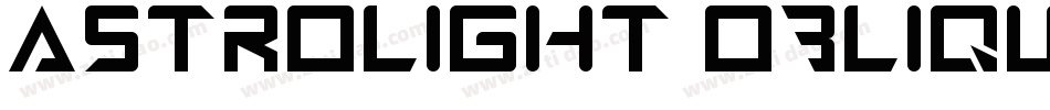 AstroLight Oblique字体转换